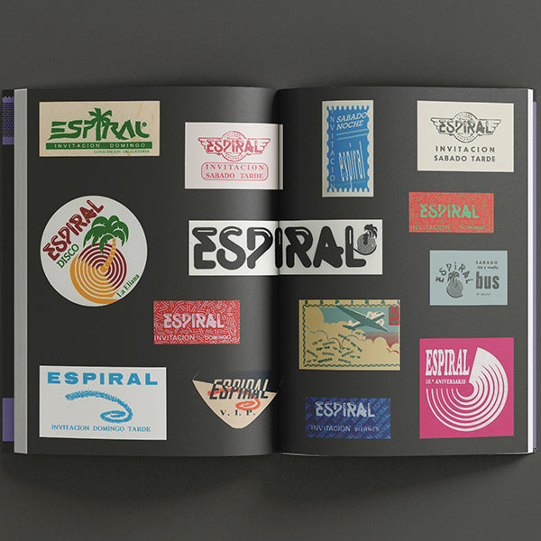 Páginas interiores del libro ruta Gráfica con ejemplos de espiral