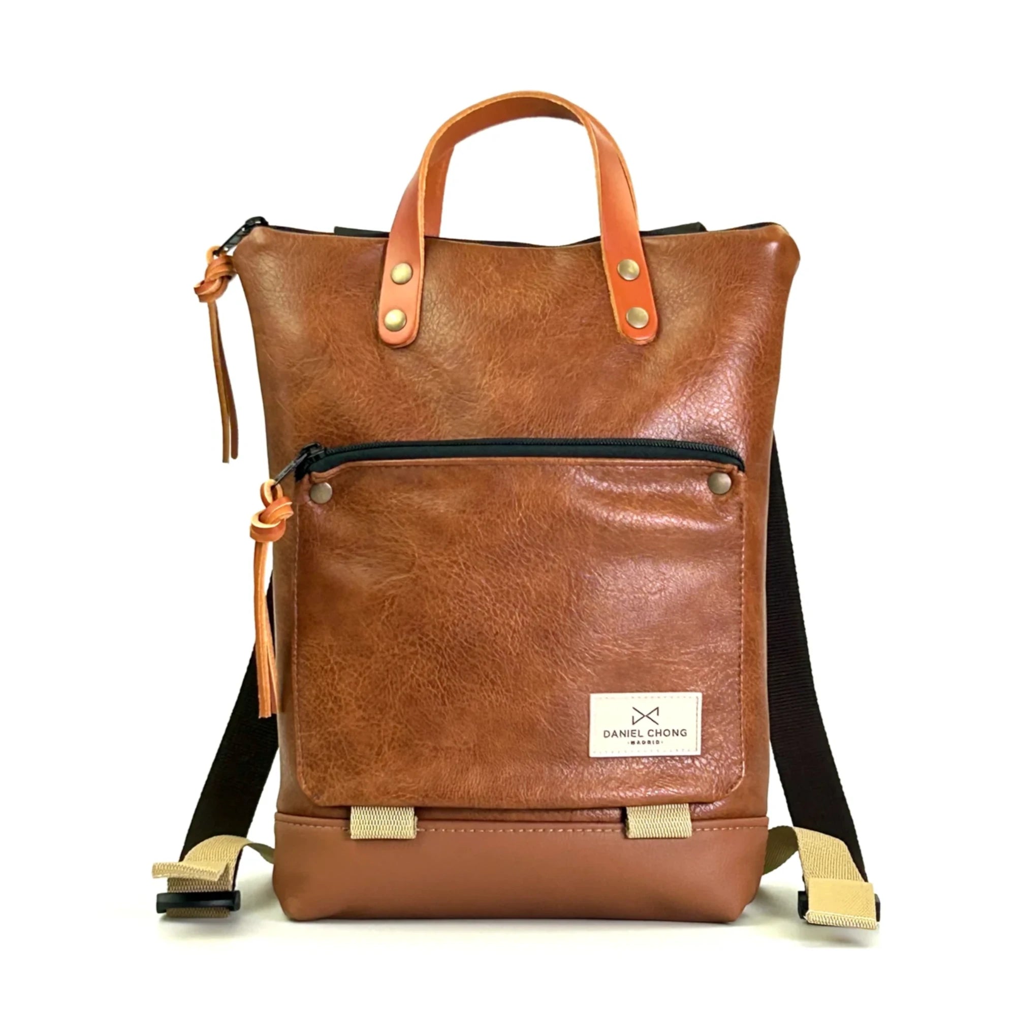 Mochila mini Book Holder Brunello marron de Daniel Chong Gnomo