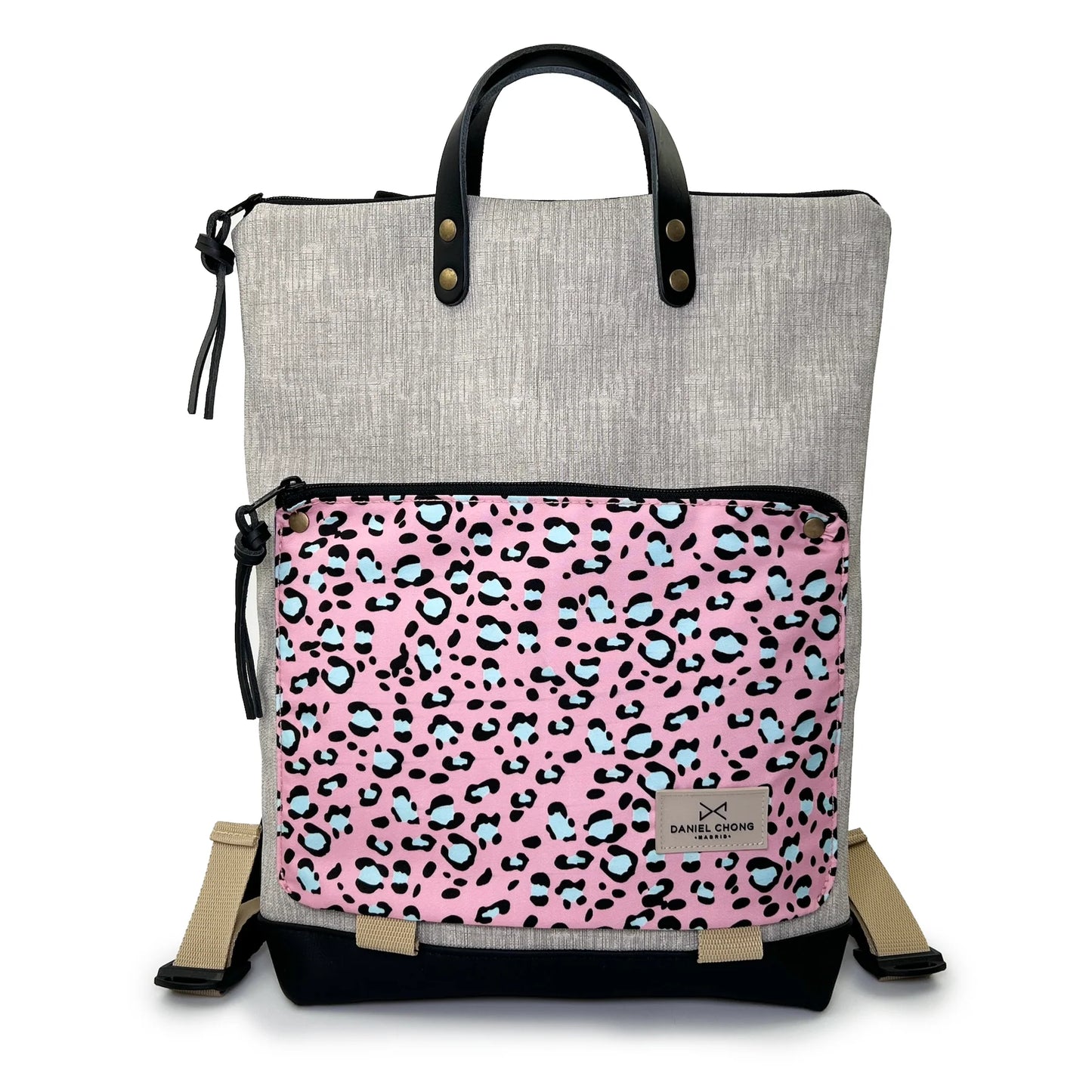 Mochila Book Holder Impermeable Animal print Gris de Daniel Chong