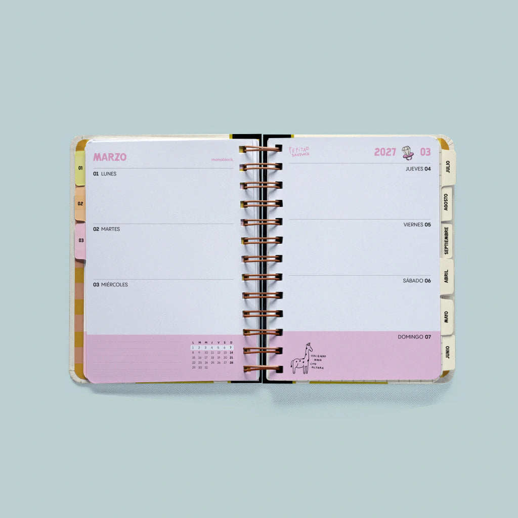 PREVENTA - Agenda semanal 2027 Ternura radical - Pepita Sandwich