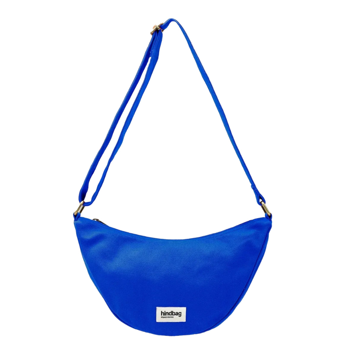 Bolso riñonera azul eléctrico de la marca francesa Hindbag