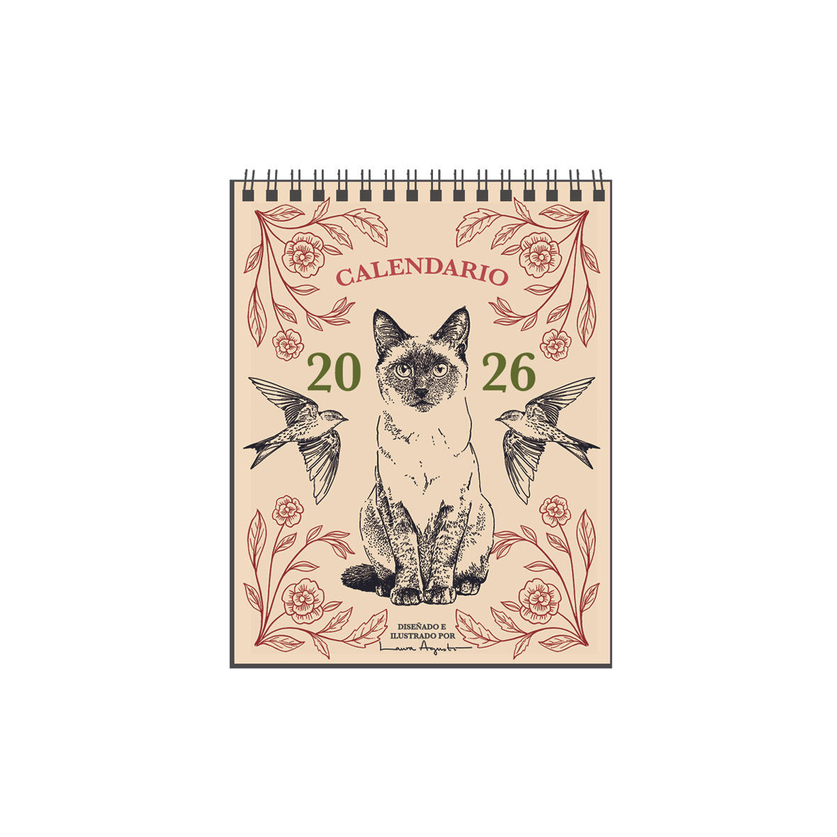 calendario de mesa 2026 ilustrado por Laura Agustí