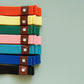 Gomas elásticas de colores para cerrar libretas y cuadernos con compartimento para dos bolígrafos o lápices de Papier Tigre