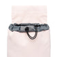 Cierre de la mochila pequeña reciclada e impermeable en color rosa cuarzo de Lefrik