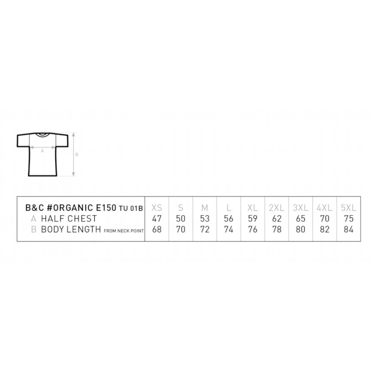 tabla de equivalencia de tallas de las camisetas