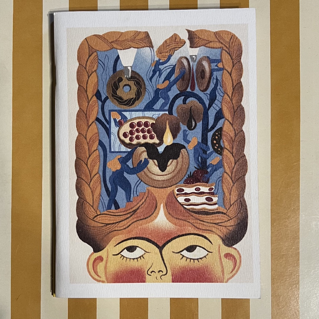 Ilustración del libro Diario de un estómago inquieto de Andrea Verónica Franceschi, un recetario para una vida aventurera y sabrosa