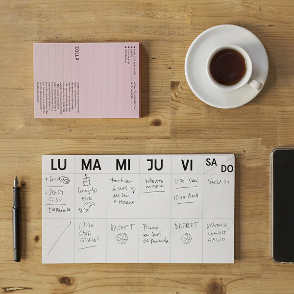 Planner semanal atemporal de Colla