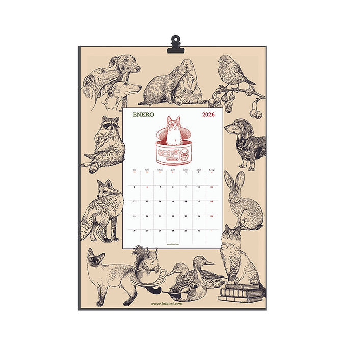 calendario para notas 2026 ilustrado por Laura Agustí