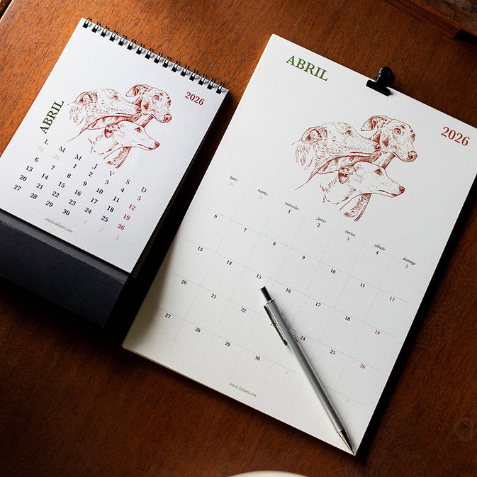 Calendarios de pared y de mesa 2026 ilustrado por Laura Agustí