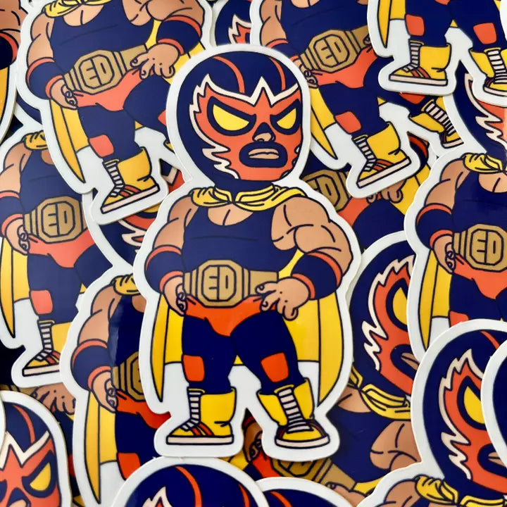 Pegatinas del luchador de lucha libre El Diablo
