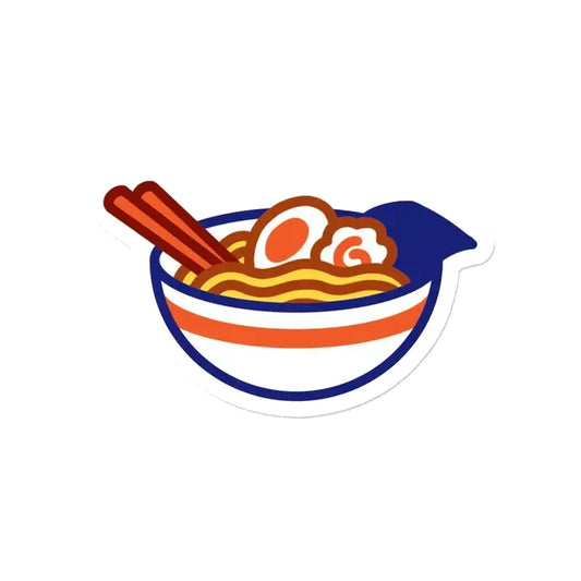 Pegatina con forma de bol de ramen en vinilo