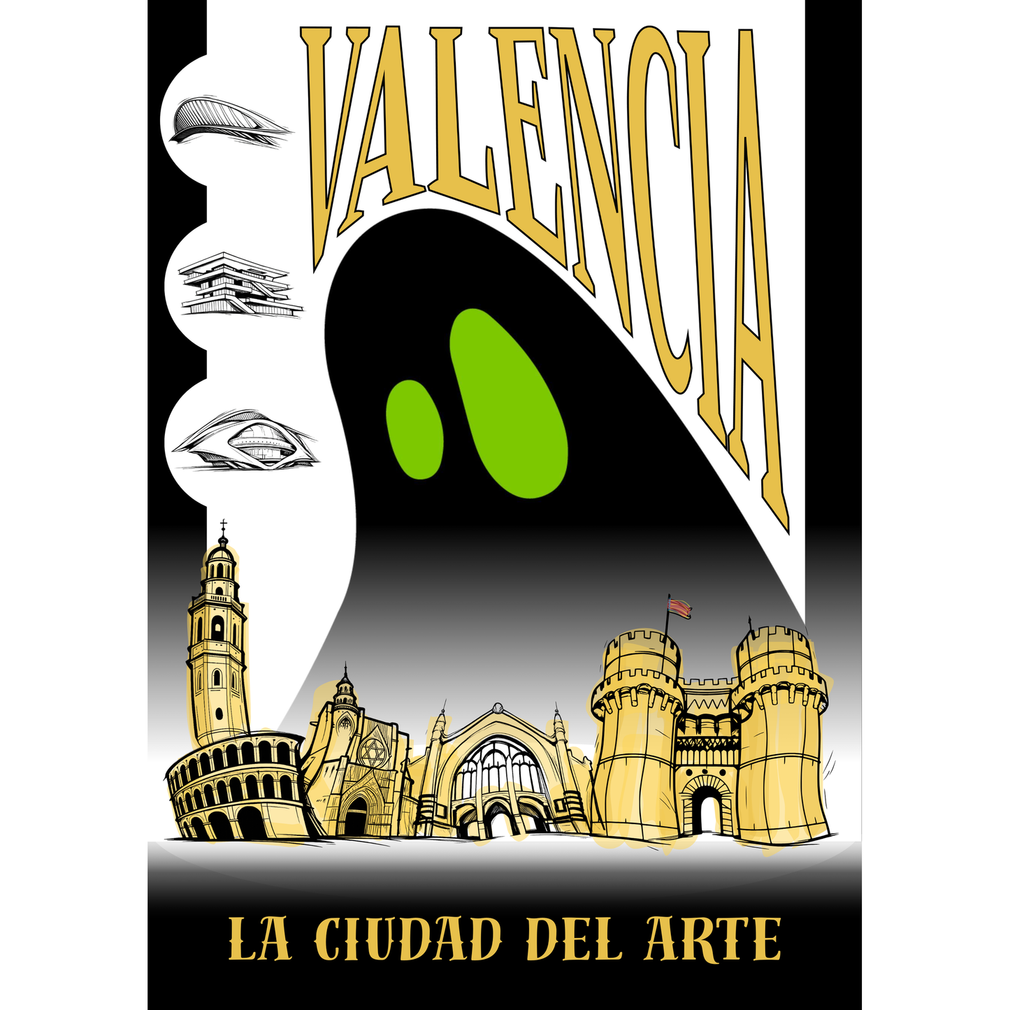 Print Valencia la Ciudad del Arte, de La SoOmbra