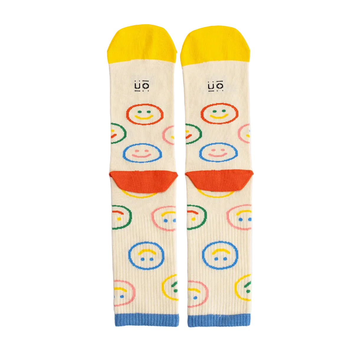 Parte trasera de los calcetines para profes de la marca valenciana Uo
