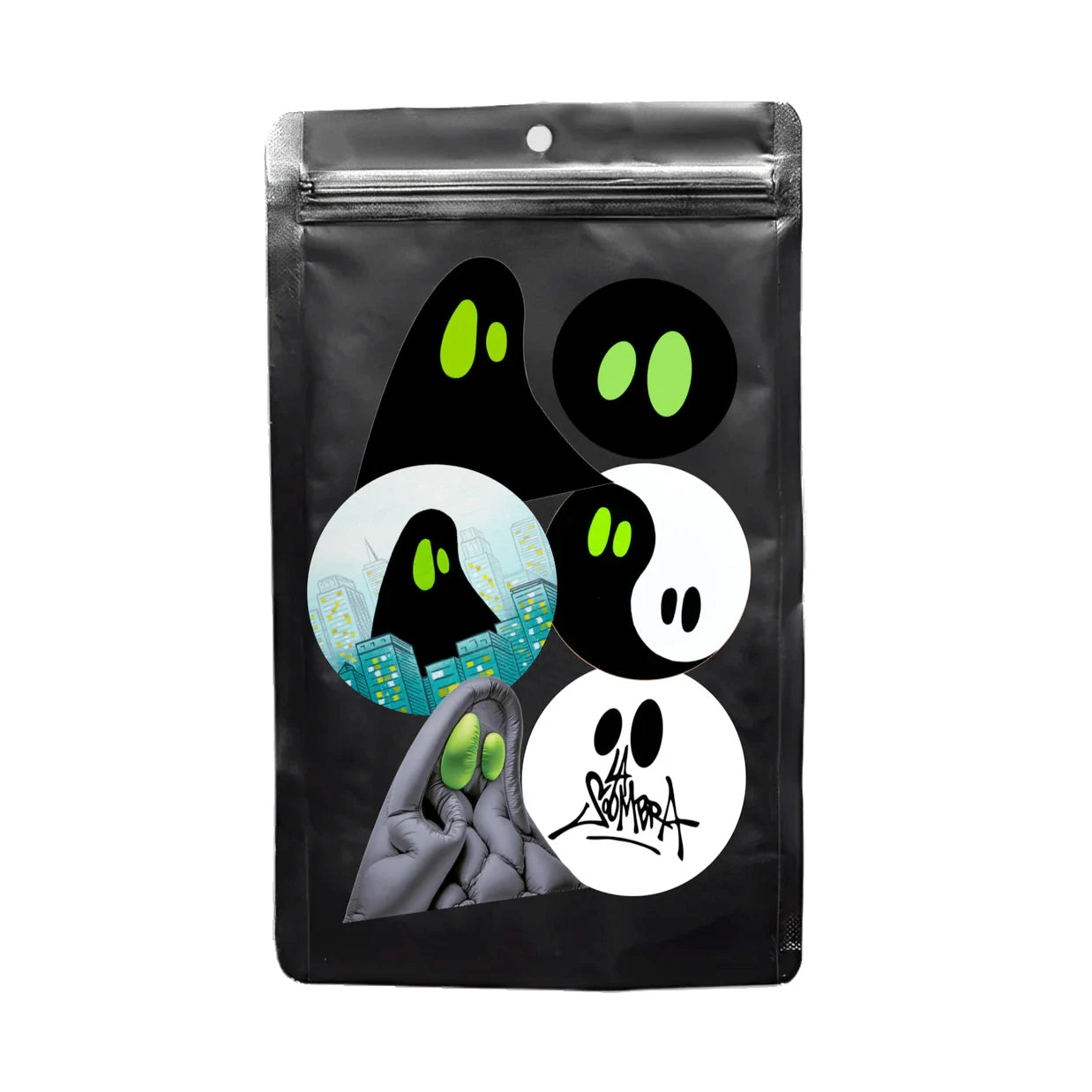 Pack de 50 pegatinas de La SoOmbra