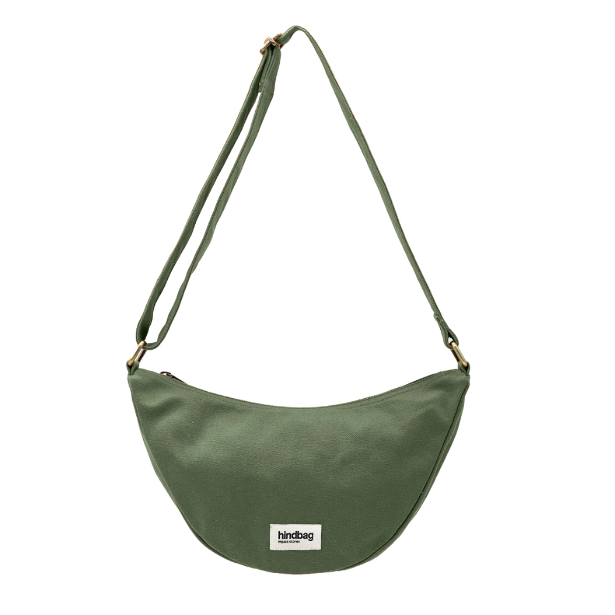 Bolso riñonera verde oliva de la marca francesa Hindbag