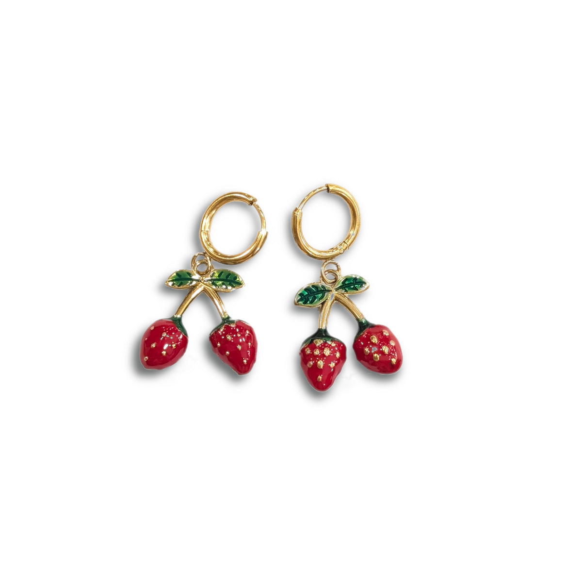Pendientes arete Fresas