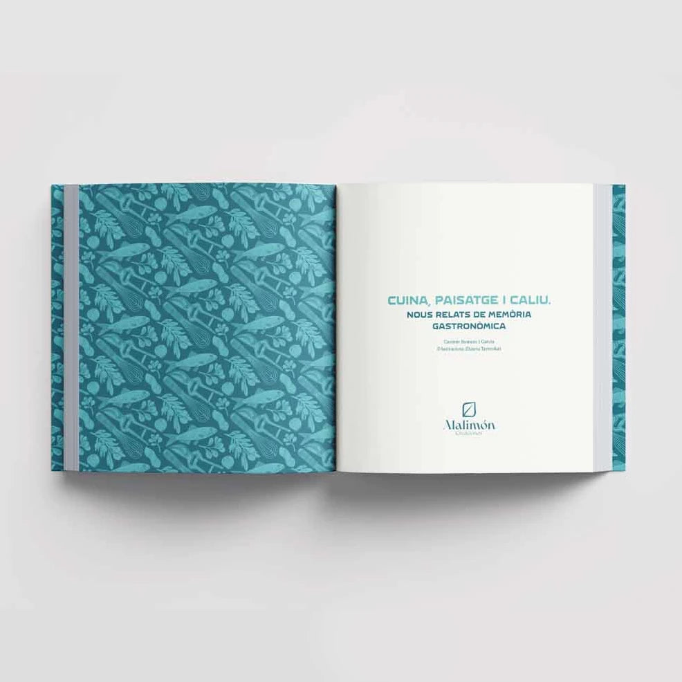 Páginas interiores del libro Cuina, paisatge i caliu