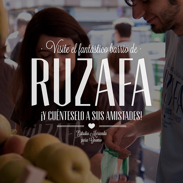 cartel de Visite el fantástico barrio de ruzafa