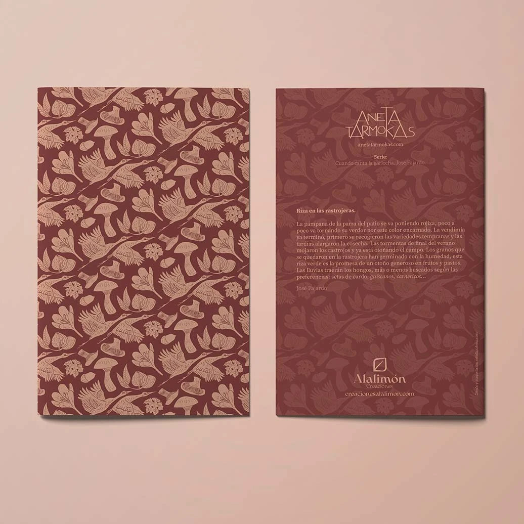 Libreta Otoñal cuando canta la garlocha de José Fajardo y Aneta Tarmokas