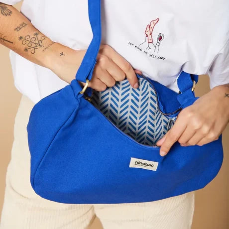 Bolsa Rosa color azul eléctrico de Hindbag
