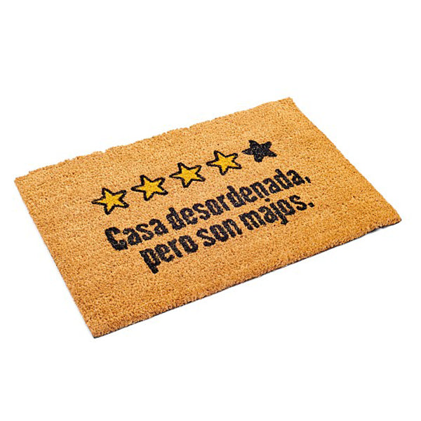 Felpudo para que dejes review en casa de tus amigos
