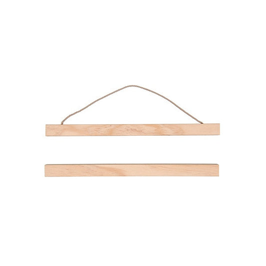 Colgador de madera para láminas y prints de 30 centímetros.