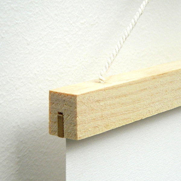 Lateral del colgador de madera de 20 cm