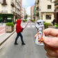 Figura de Fallera con un casco de Storm Trooper luchando en Ruzafa