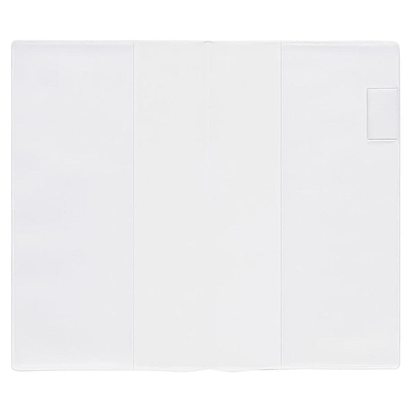 Funda protectora transparente para cuadernos MD tamaño B6Slim con portaplumas