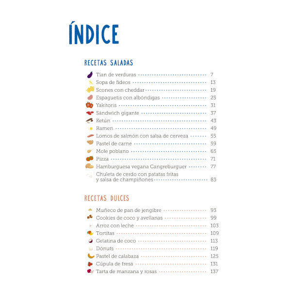 Índice del libro Las recetas del mundo en las pelis de animación
