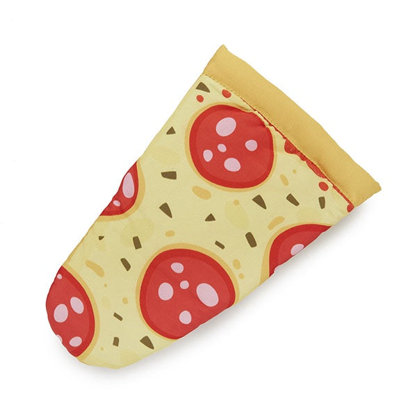 Manopla de cocina con forma de trozo de pizza