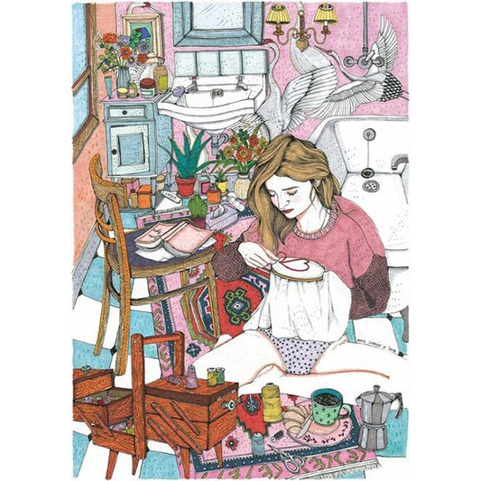 Art print Embroidery by Ana Jarén