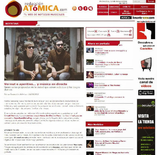 Vermut o aperitivo... y música en directo
