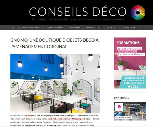 Gnomo, une boutique d’objets déco à l’aménagement original