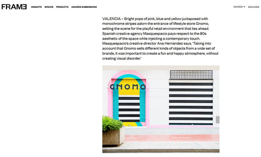 Masquespacio packs play into lifestyle store Gnomo