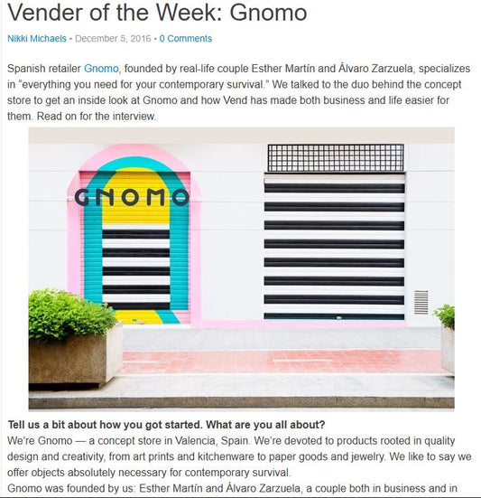 Vender of the Week: Gnomo