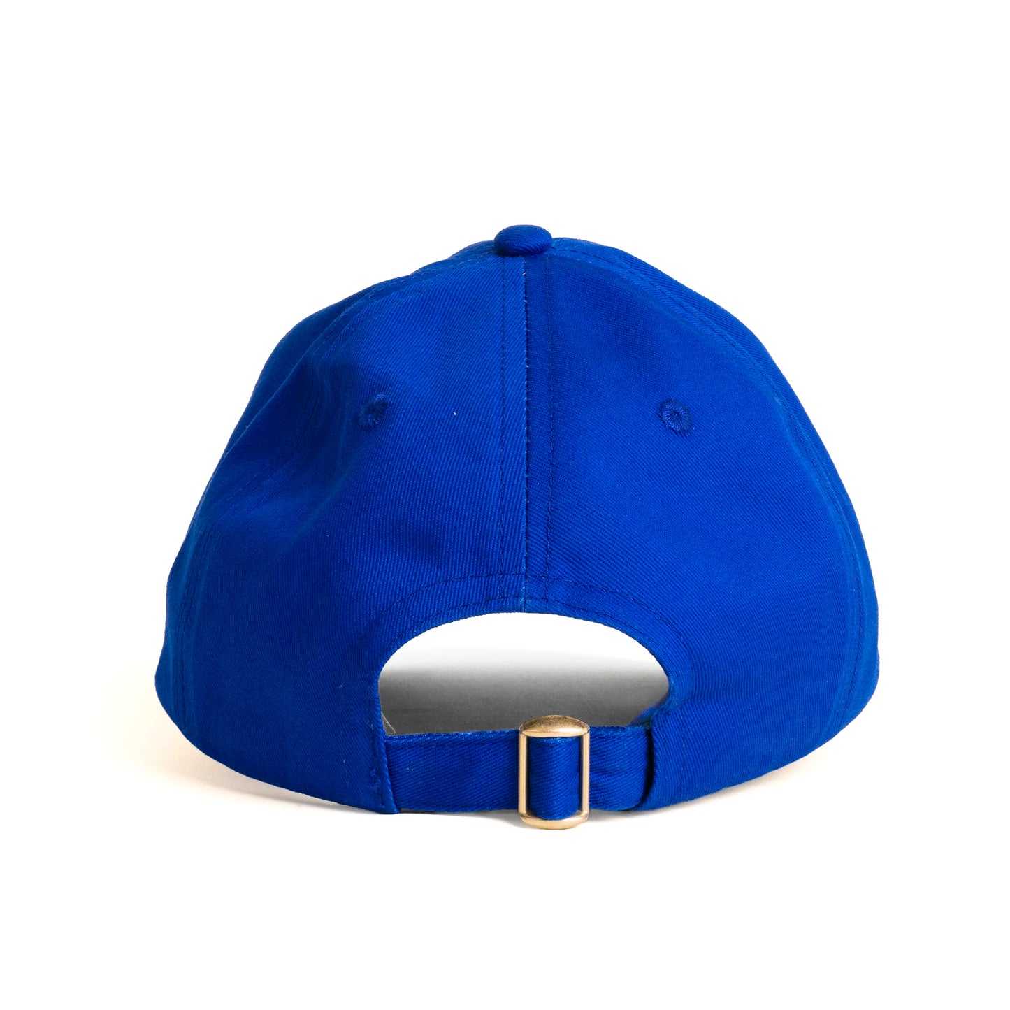 parte de atrás de la gorra ajustable en color azul de Helio Ferretti
