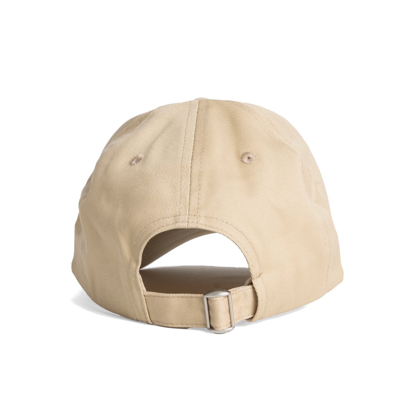 parte trasera de la gorra de color camel de Helio Ferretti ajustable