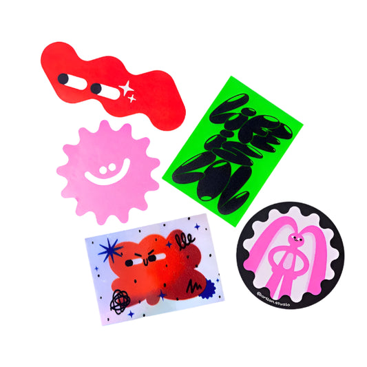 Pack de 5 pegatinas de Orlion Studio