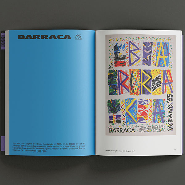 Páginas interiores del libro ruta Gráfica con un ejemplo de Barraca