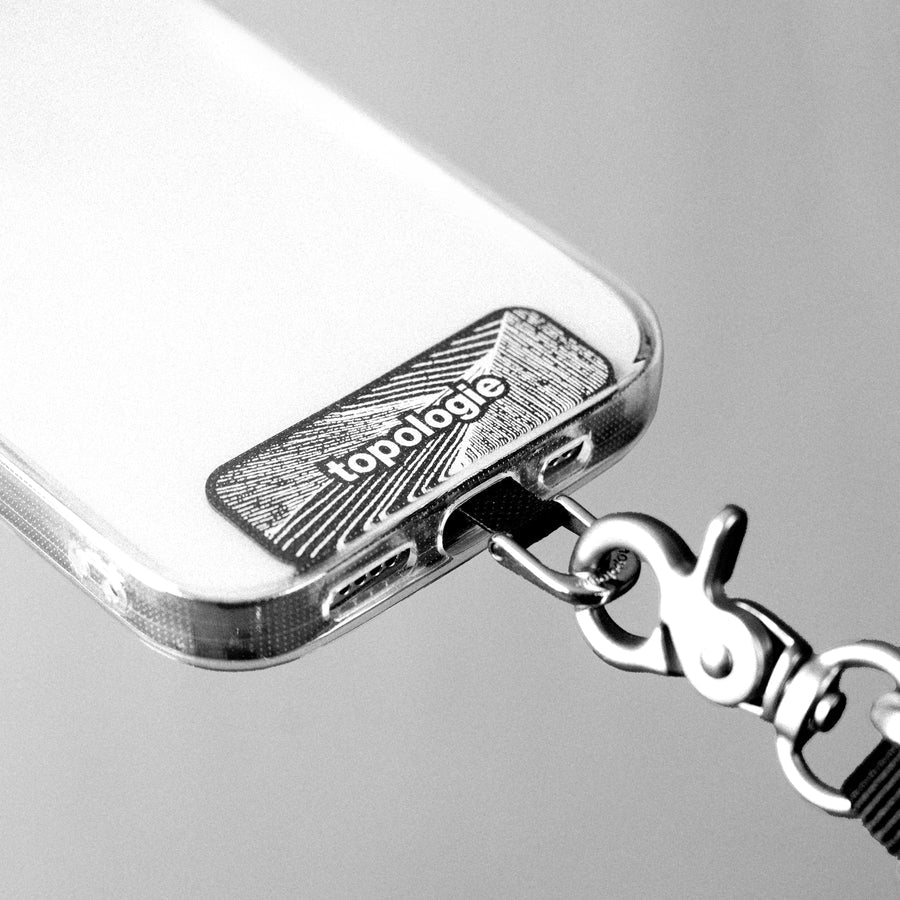 Adaptador para enganchar correas al móvil de Topologie con gancho de acero inoxidable