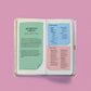 Interior de agenda Happimess Astro con sección ¡Momento Virgo! y notas adhesivas de colores