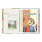 Portadilla de abril de la Agenda Macanudo 2026 formato diario con chiste gráfico sobre playmobil y lego