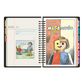 Portadilla de abril de la Agenda Macanudo 2026 formato diario con chiste gráfico sobre playmobil y lego