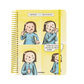Agenda semanal 2026 Macanudo de Liniers con portada de Enriqueta pintándose comillas en el espejo