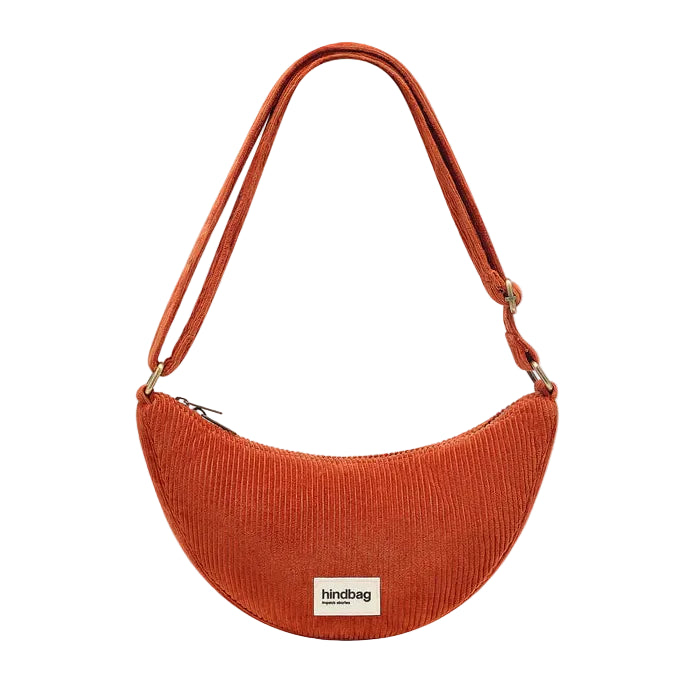 Riñonera Andrea de pana color rojo ladrillo de Hindbag