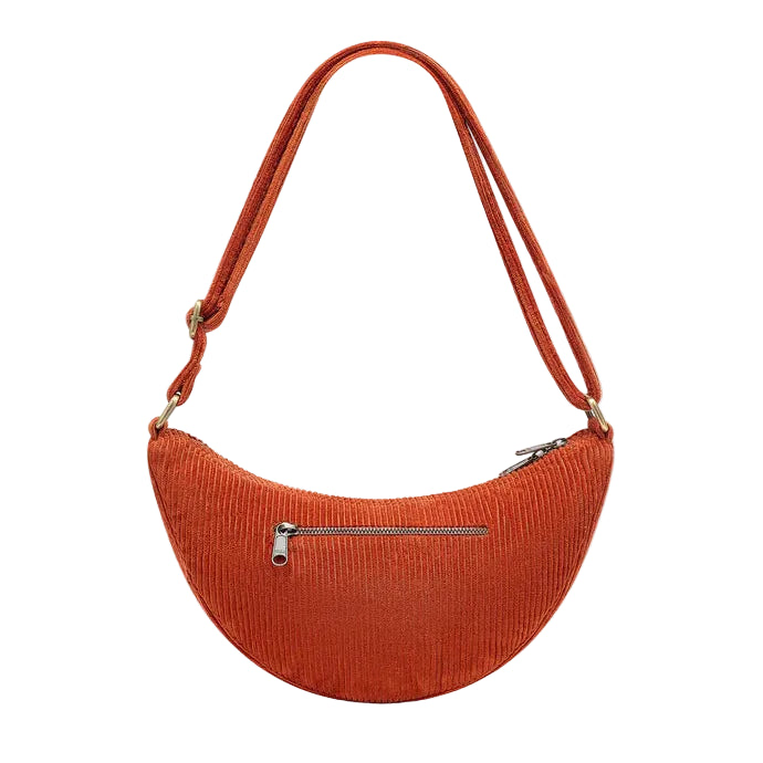 Riñonera Andrea de pana color rojo ladrillo de Hindbag