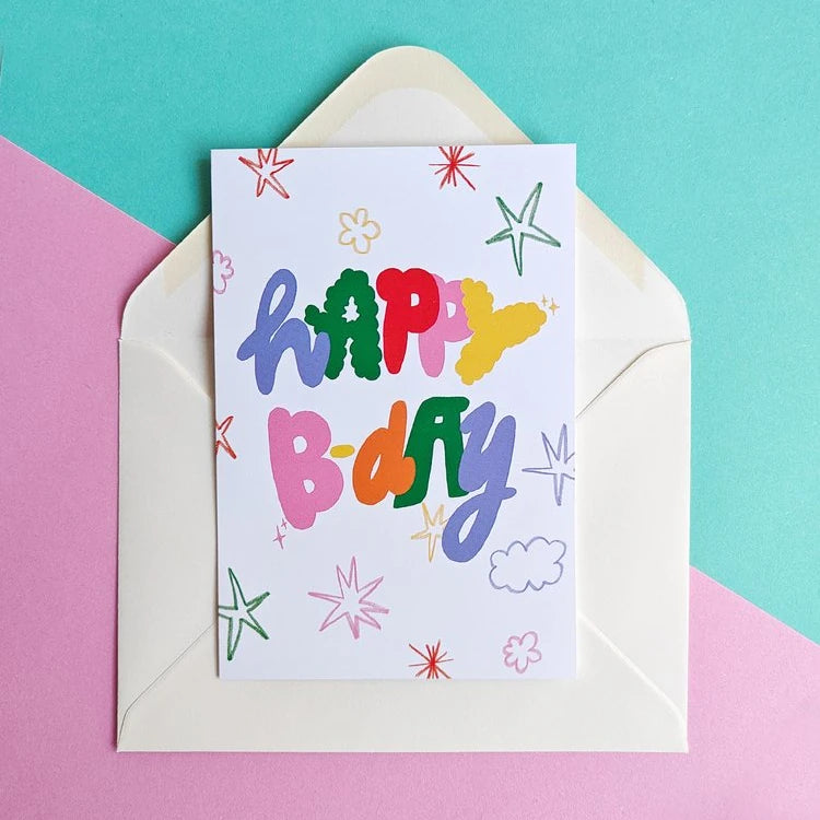 Tarjeta happy bday de laura ortiz