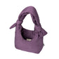 Bolso Biwa color morado ciruela acolchado con asa ajustable con dos nudos hecho de botellas de plástico recicladas
