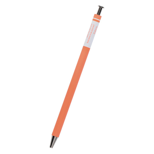 Bolígrafo de gel hecho de madera en color naranja de la marca de papelería japonesa Mark's